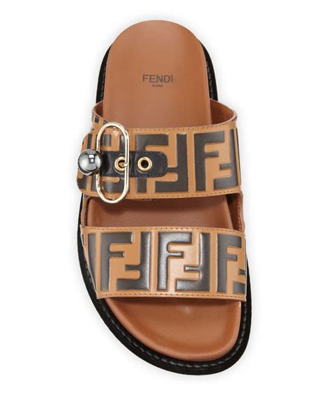 fendi pearland slides replica|Fendi Pearland FF Leather Slide Sandal : r/Replica .